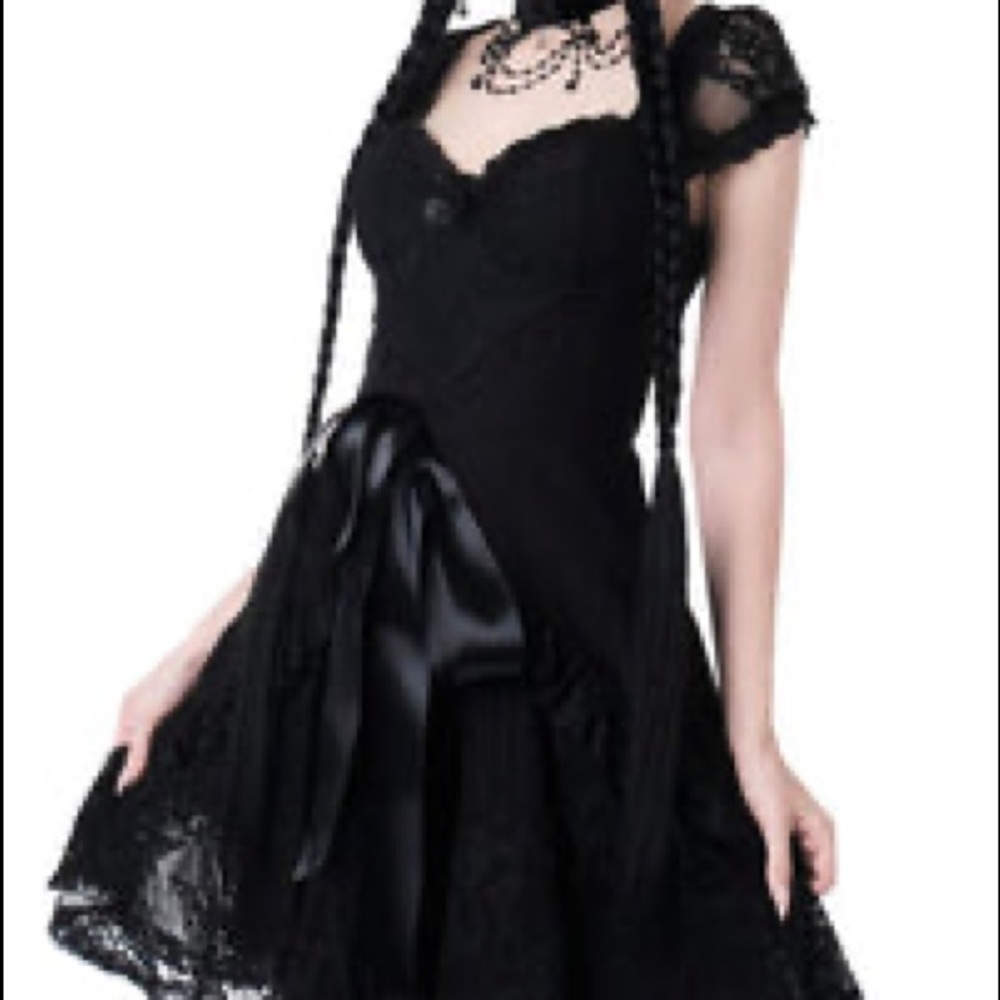 Nwt - Killstar XL - Black Hocus Pocus Party Dress - Goth Halloween